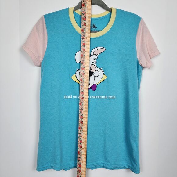 Disney Alice in Wonderland White Rabbit Graphic T-Shirt Size S - Picture 6 of 6